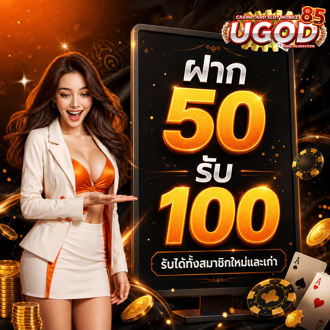 ugod85 โปรแรงแห่งปี ฝาก 50 รับ 100 รับได้ทั้งสมาชิกใหม่และเก่า