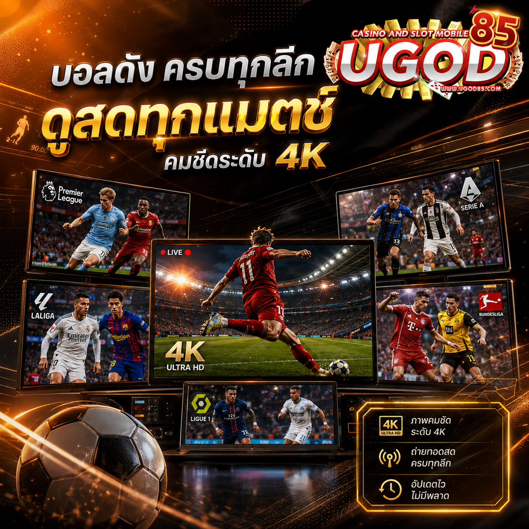 ugod85 มีบอลสดดูได้ครบทุกลีก ชัดระดับ 4k ไม่มีสดุด